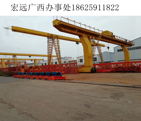 廣西桂林礦山引入單主梁龍門吊，物料搬運更高效