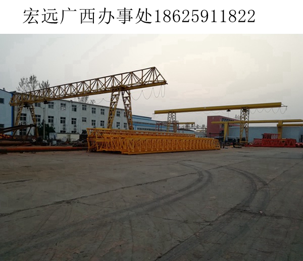 廣西梧州風電項目采用單主梁龍門吊，加速設備安裝